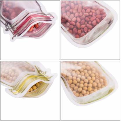 0855 Plastics Transparent Jar Shaped Stand-up Pouch With Zipper DeoDap 0855 Plastics Transparent Jar Shaped Stand-up Pouch With Zipper DeoDap